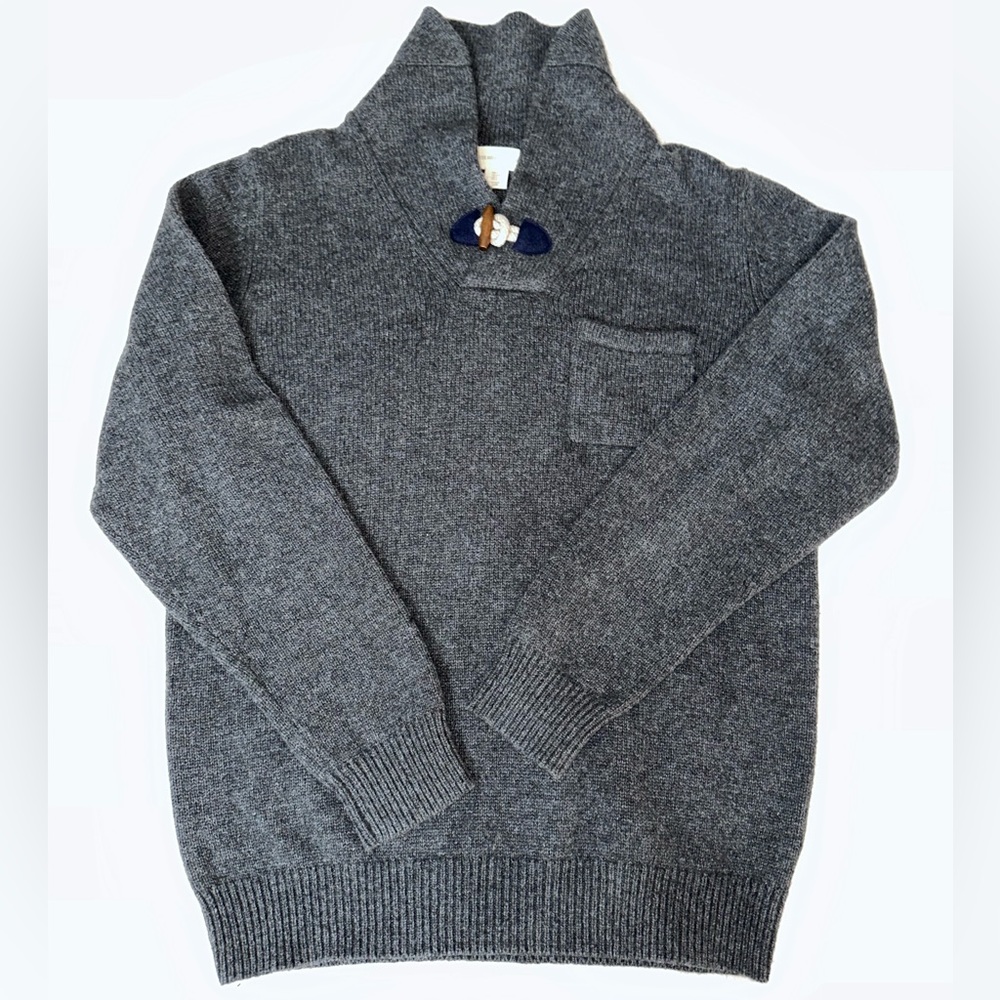 Frederik Anderson Copenhagen Gorgeous Gray Sweater Size L Washed never worn-EUC!